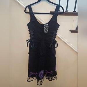 Corsetted Living Dead Souls Halloween Goth Dress